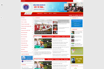 Mẫu website Sở y tế